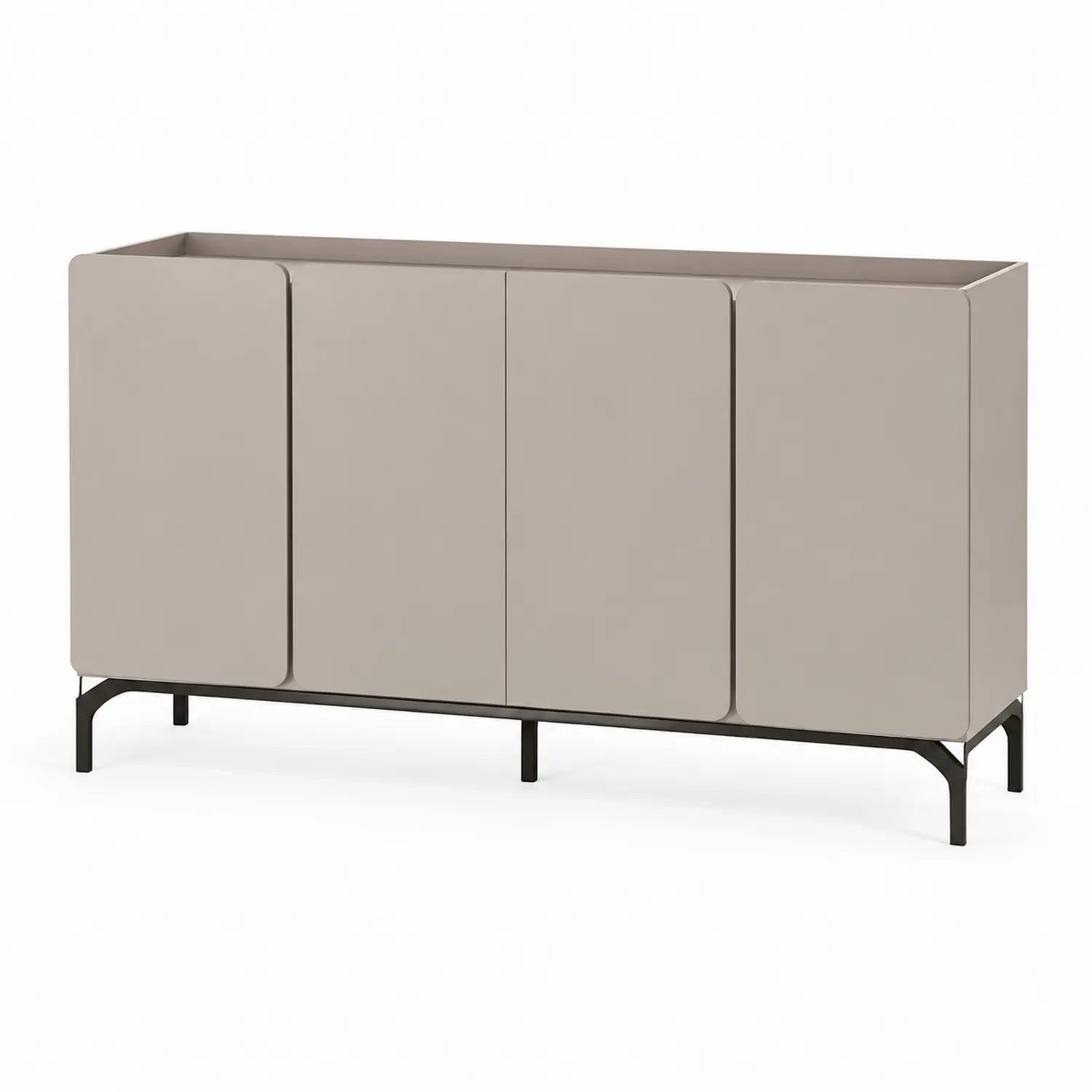 Kredens z MDF prostokątny beżowy 120x40x80 cm