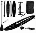 Deska SUP Stand Up 320 cm czarna z akcesoriami, stabilna i wyporna