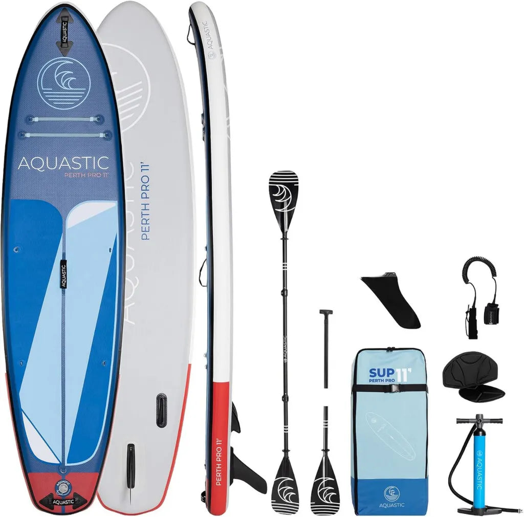 Deska SUP AQUASTIC Perth PRO 11'0' EKO, 335,5x86,5x15cm, Wiosło i Pokrowiec