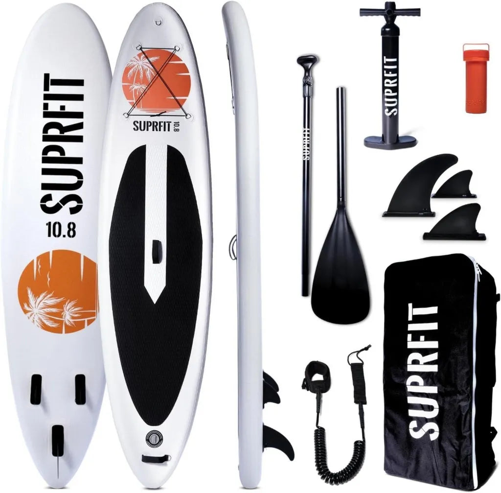 SUPRFIT Deska SUP dla dorosłych z podwójną warstwą PCW, dmuchana 330x78x15 cm, do 150 kg