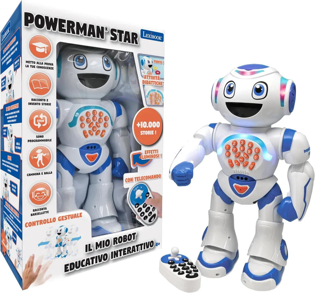 Robot Edukacyjny Lexibook Powerman Star z Pilotem dla Dzieci 4+