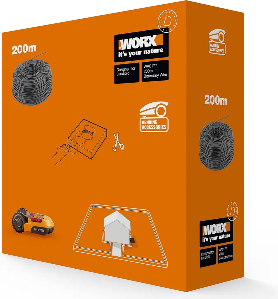 WORX Landroid Kabel Graniczny dla Robotów Koszących, 200 m
