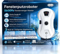 Inteligentny robot do mycia okien z nawigacją i funkcją spryskiwania, 5600 Pa, 3 tryby, linka bezpieczeństwa, UPS