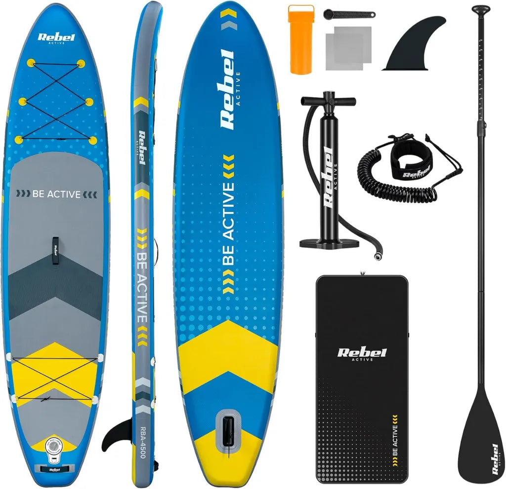 Deska SUP Pompowana Rebel Electro 350 cm z Wiosłem i Pompką