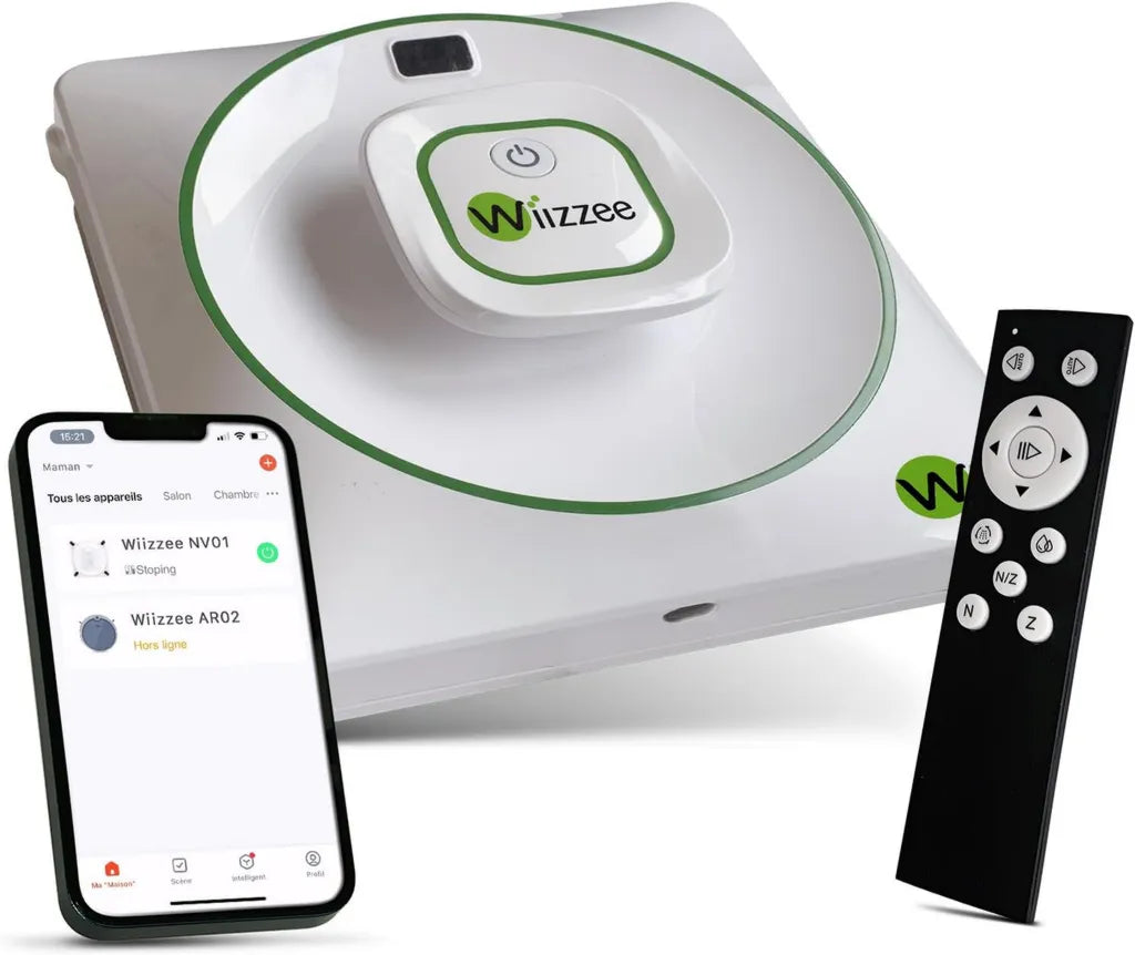 Inteligentny robot do mycia okien Wiizzee NV01 z automatycznym natryskiwaniem i 3 trybami czyszczenia
