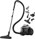 Electrolux Odkurzacz Cyklonowy Bezworkowy EL61A4UG 700W, Filtracja 6-stopniowa, Idealny do Sierści Zwierząt, 1,6L, Szary