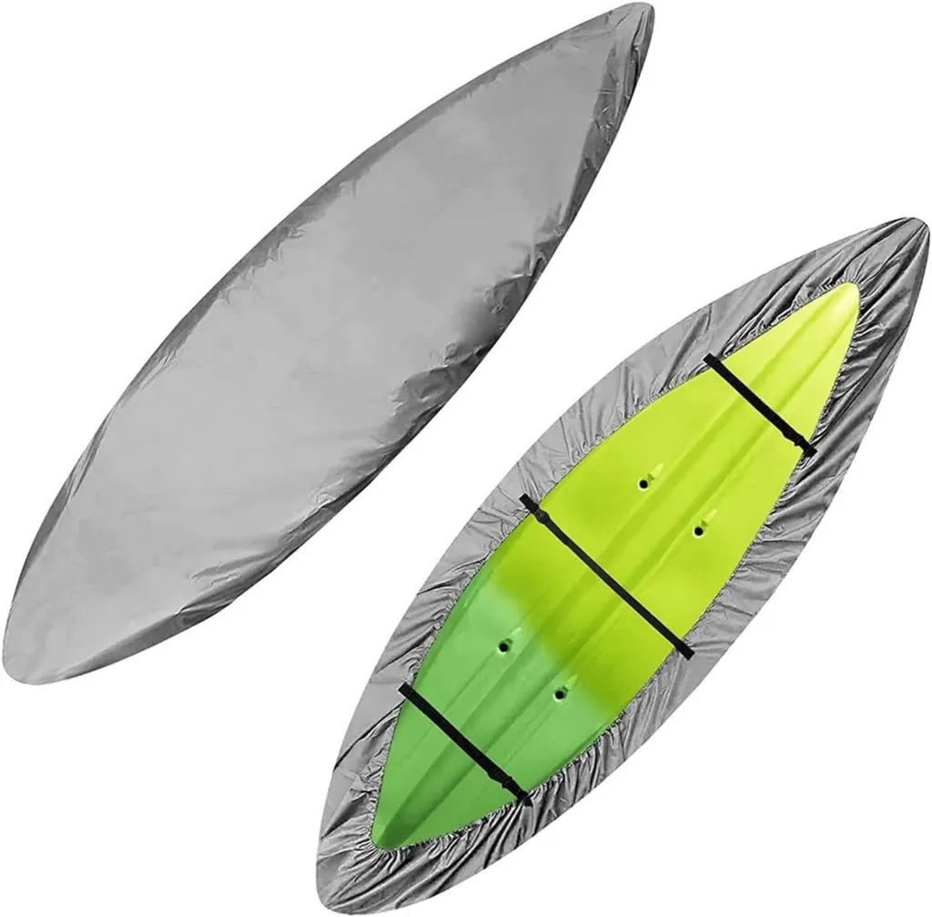 Szary pokrowiec kajakowy 420D Oxford, długość 3,1-3,5 m