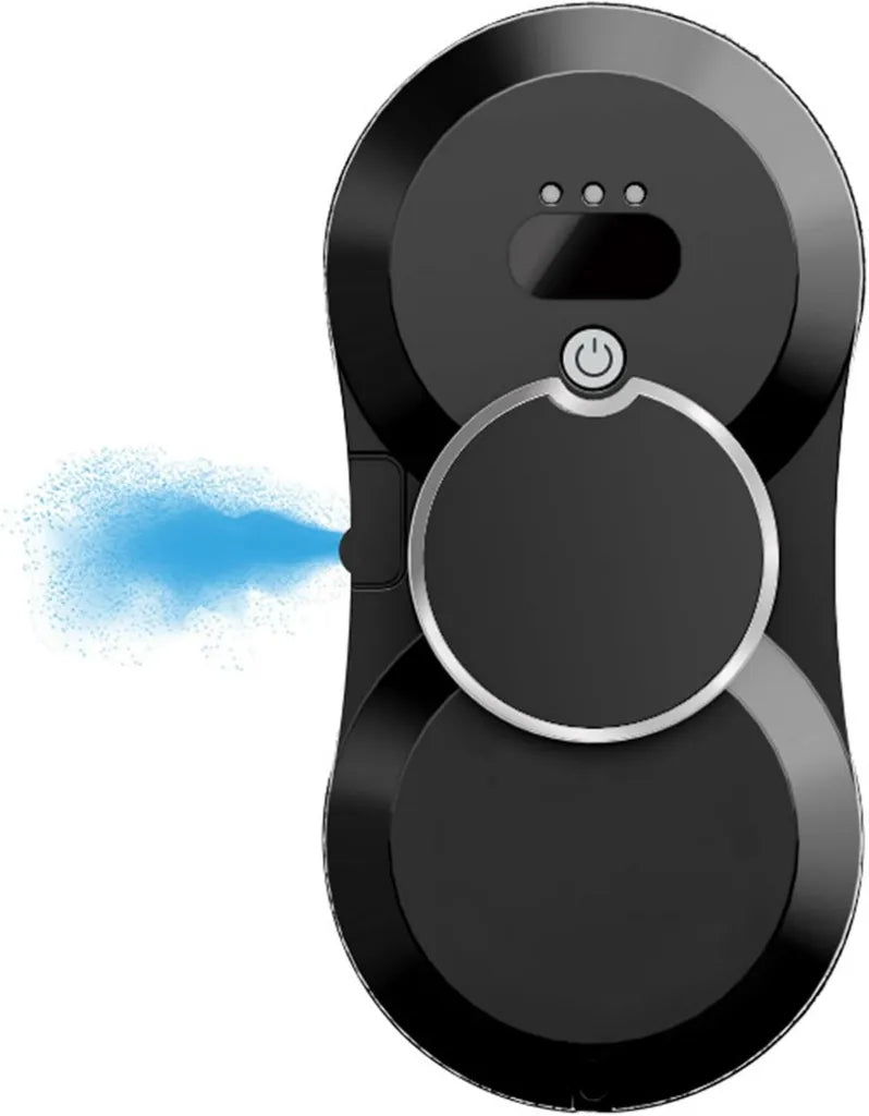 Automatyczny robot do mycia okien z podwójną przyssawką, mocne ssanie 5600 Pa, do użytku wewnątrz i na zewnątrz