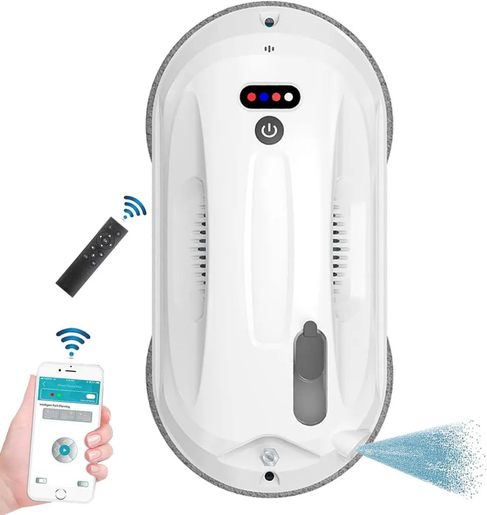 Inteligentny robot do mycia okien z funkcją automatycznego czyszczenia