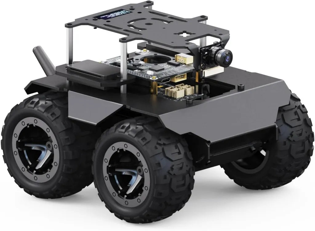 Waveshare RaspRover 4WD Robot AI z Otwartym Kodem, Zgodny z Raspberry Pi 4B, Bez PI4B-4GB