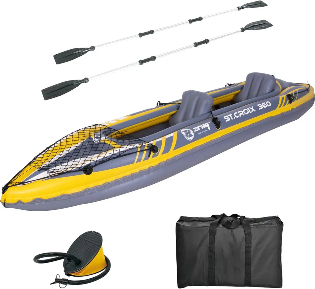 Zray Kajak Nadmuchiwany St. Croix Szaro-Żółty Unisex dla Dorosłych