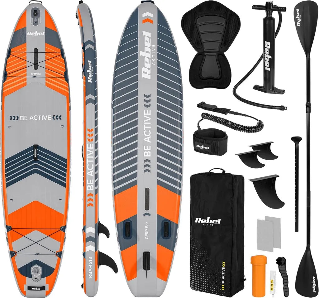 Deska SUP Rebel Electro PRO z Siedziskiem i Wiosłem 335 cm Zestaw Pompowany