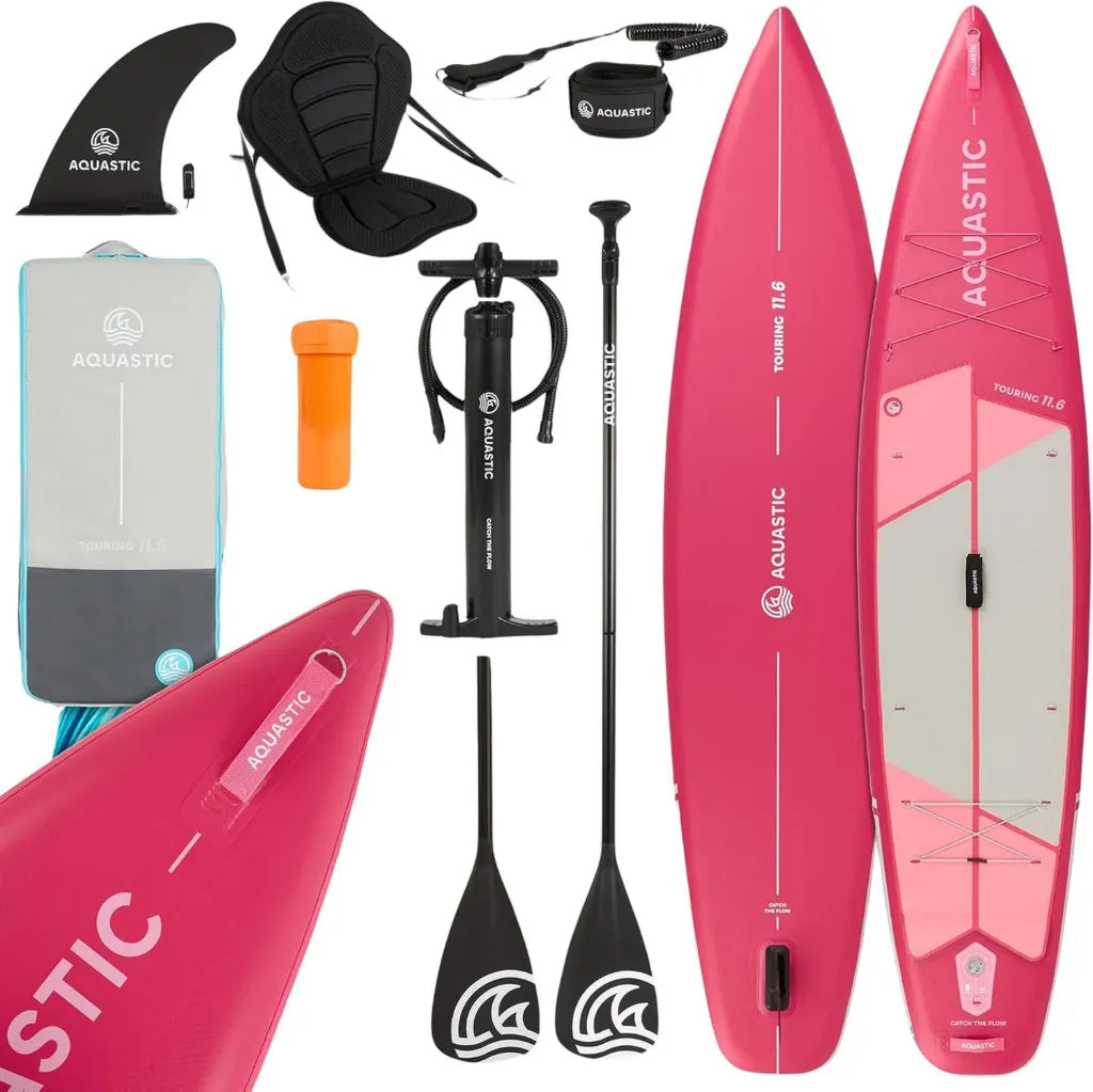 AQUASTIC Nadmuchiwana Deska SUP 350 cm do Kajaków z Obciążeniem do 130 kg