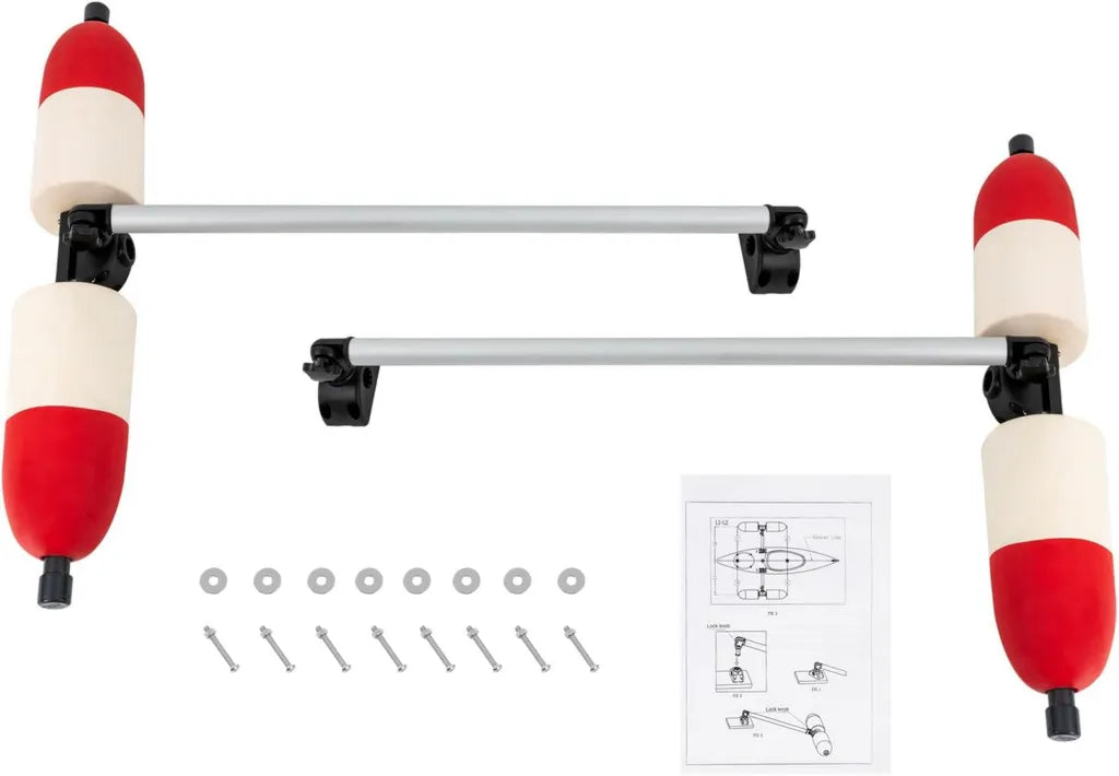 Zestaw stabilizatorów do kajaka, 2 sztuki, przenośne stabilizatory morskie z PVC