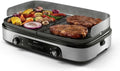 Philips Grill Elektryczny 5000 Series - Duża powierzchnia, Dwustronne płyty, Dwie strefy grzewcze, Regulacja temperatury, 2400W, Powłoka nieprzywierająca, Możliwość mycia w zmywarce