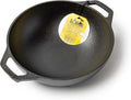 Wok żeliwny Lodge czarny 23 cm do gotowania