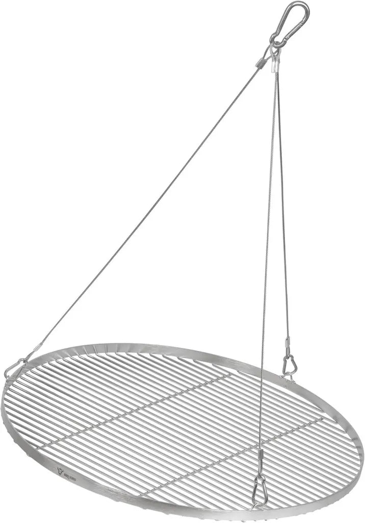Stalowy ruszt do grilla Ø 70 cm z zawieszeniem na linie