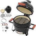 Kompaktowy ceramiczny grill węglowy 30 cm na kemping i patio