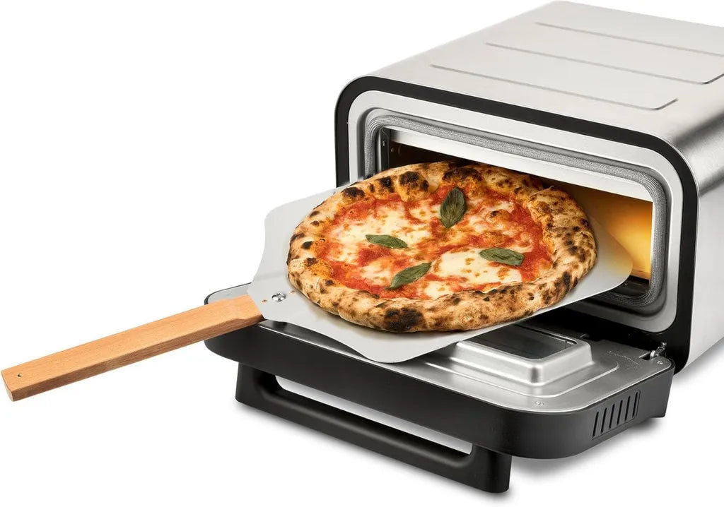 Piec do Pizzy G3 Ferrari G10204, 1700 W, 450°C, Szybkie Gotowanie, Wyświetlacz Cyfrowy, Kamień Piekarski, Akcesoria i Książka Kucharska