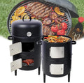 Wielofunkcyjny grill i wędzarnia 360° ze stali
