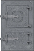 Żeliwne drzwi do pieca na drewno 44,5 x 29 cm