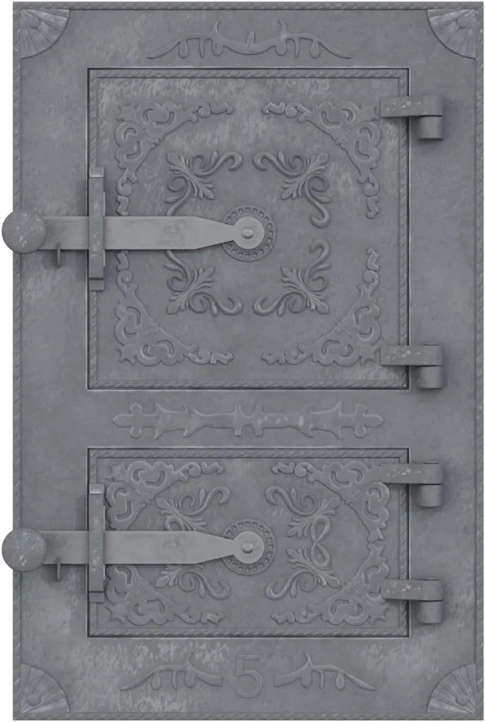 Żeliwne drzwi do pieca na drewno 44,5 x 29 cm