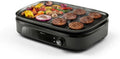 Philips Elektryczny Grill Stołowy 3000 - Moc 2400W, Regulacja Temperatury, Powłoka Nieprzywierająca, Łatwe Czyszczenie, Model HD6210/95
