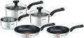 TEFAL Comfort Max zestaw garnków i patelni, stal nierdzewna, nieprzywierająca powłoka