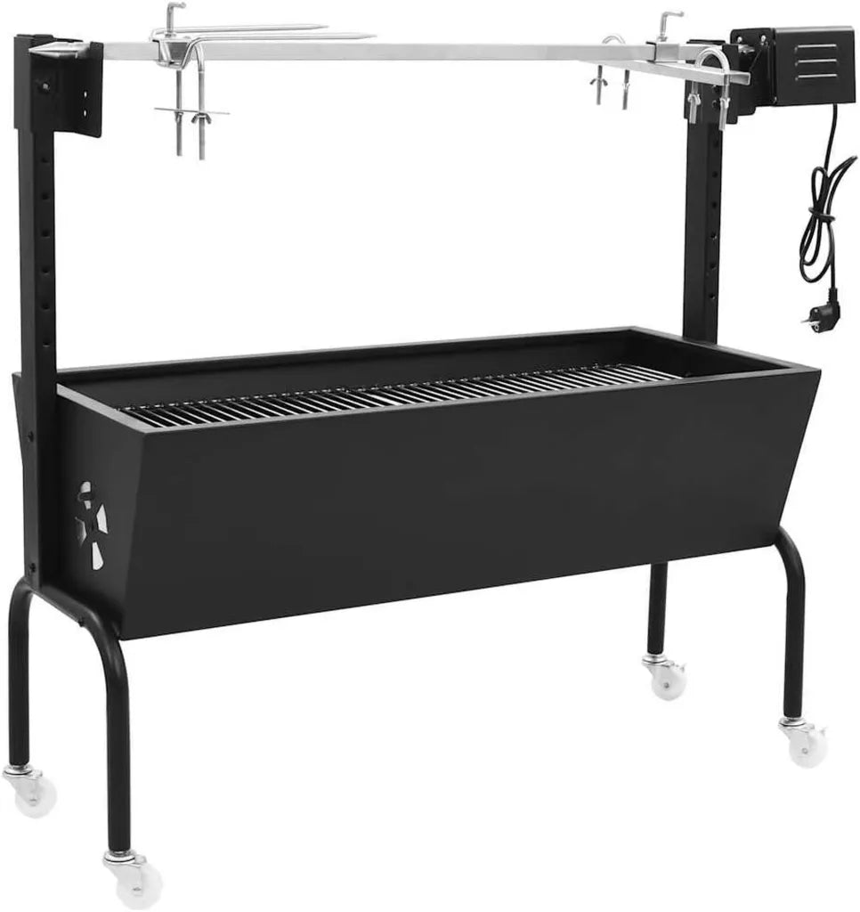 Elektryczny Grill z Rożnem ze Stali Nierdzewnej do Kuchni