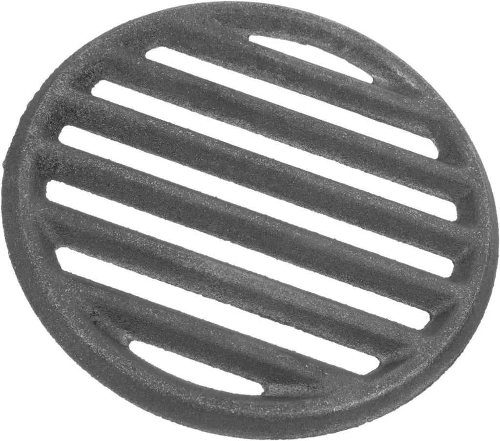 Przenośny grill węglowy żeliwny, czarny, kompaktowy 22x22 cm