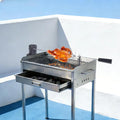 Automatyczny rożen elektryczny 360° z silnikiem, stal nierdzewna 304, max 8 kg, na grill i piknik