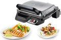 Grill Elektryczny TEFAL GC3050 Kompaktowy, Termostat, Nieprzywierający, Tacka, Srebrny