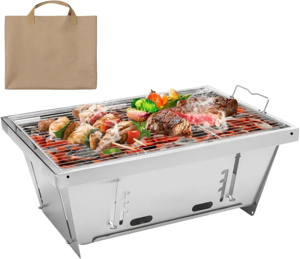 Zabawki do gryzienia dla psów, kompaktowy grill węglowy, zestaw narzędzi BBQ do campingu i przyjęć