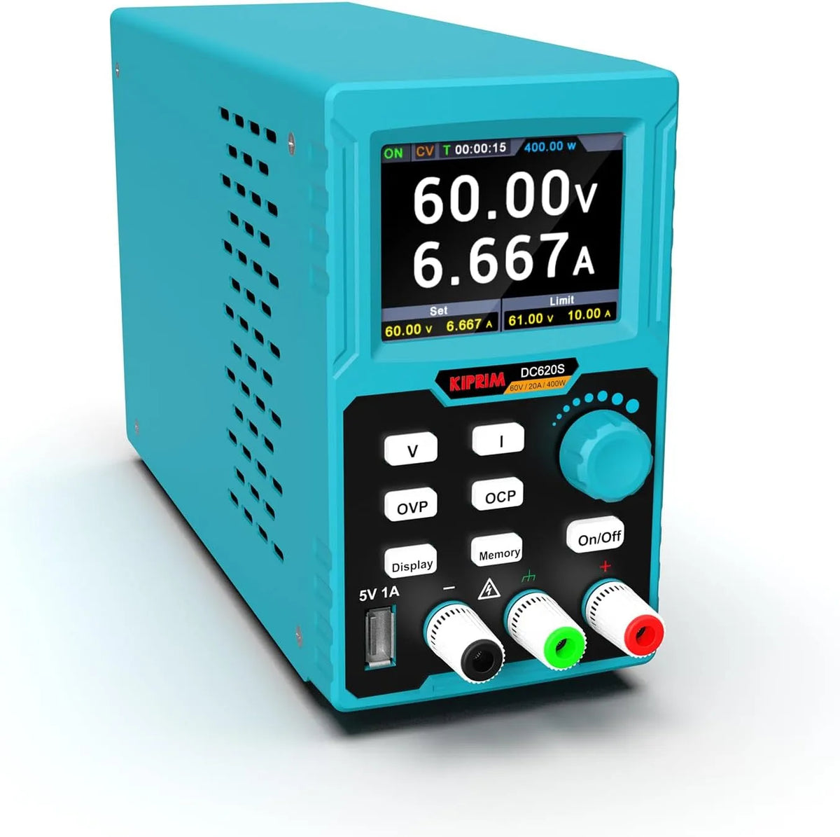Regulowany zasilacz laboratoryjny DC i zasilacz stołowy, z wyświetlaczem cyfrowym, 400 W, 0-60V, 0-20 A, programowalny, do testów elektroniki i napraw