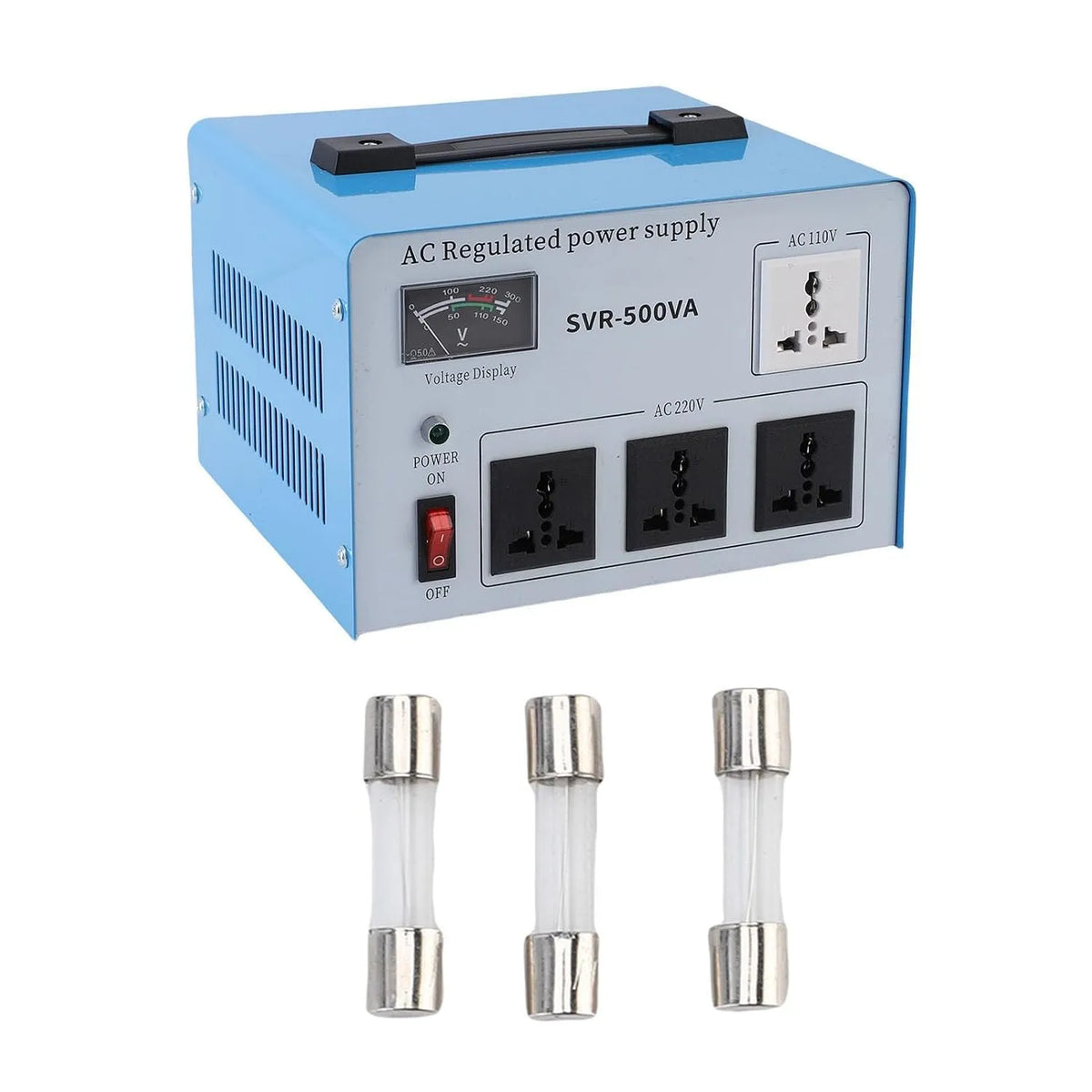 Automatyczny stabilizator napięcia i regulator napięcia sieciowego, 500 W, jednofazowy
