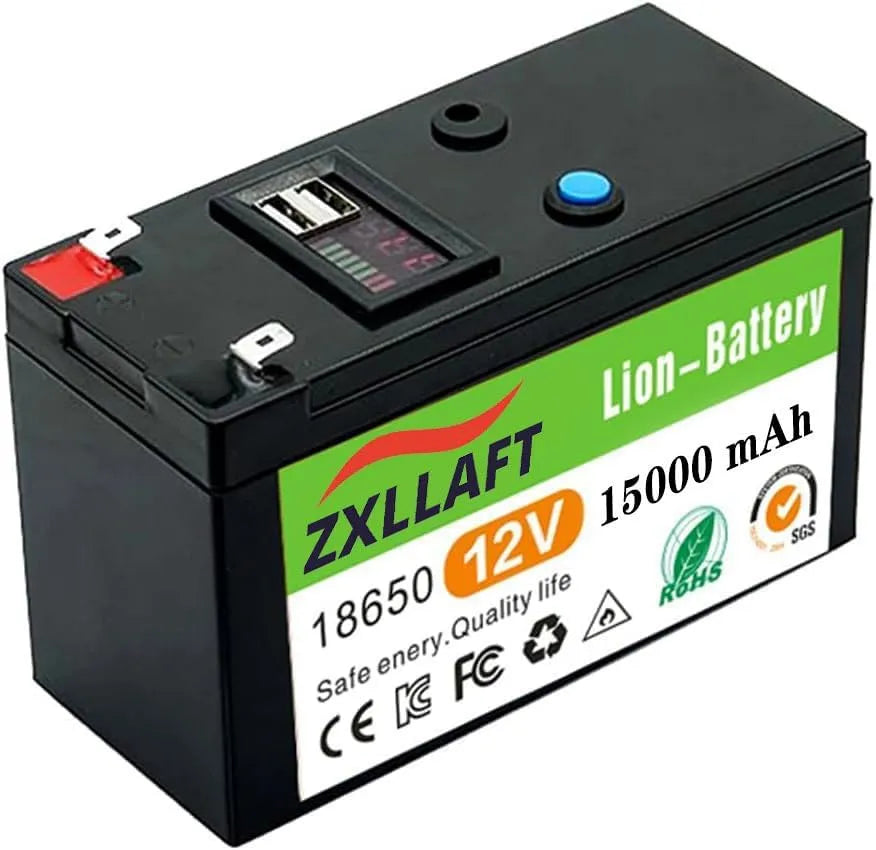 Akumulator litowy LiFePO4 i akumulator solarny głębokiego rozładowania, 3 Ah, 6 Ah, z BMS, 10 Ah, 12 Ah