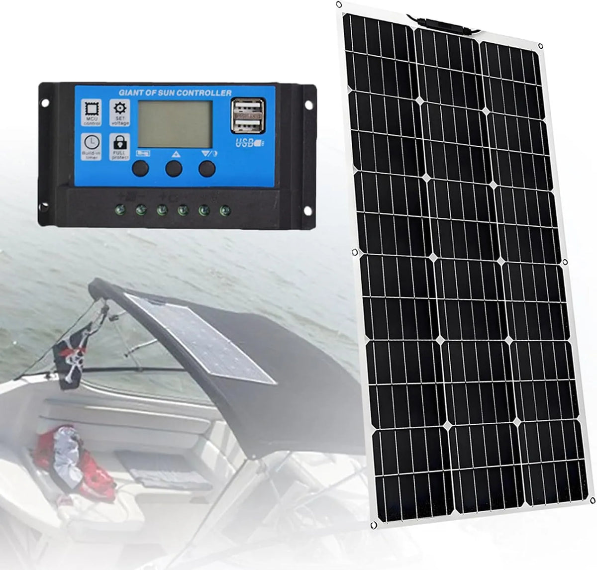 Panel słoneczny i moduł fotowoltaiczny, 300 W, elastyczny, 300W, 12 V, 40 A