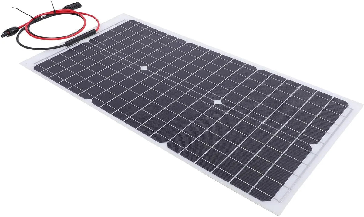 Fabater Zrównoważony 30W Zrównoważony Miękki Supench z Wylotem 18 V do Domu na świeżym Powietrzu, na wpół Elastyczna Karta Solarna