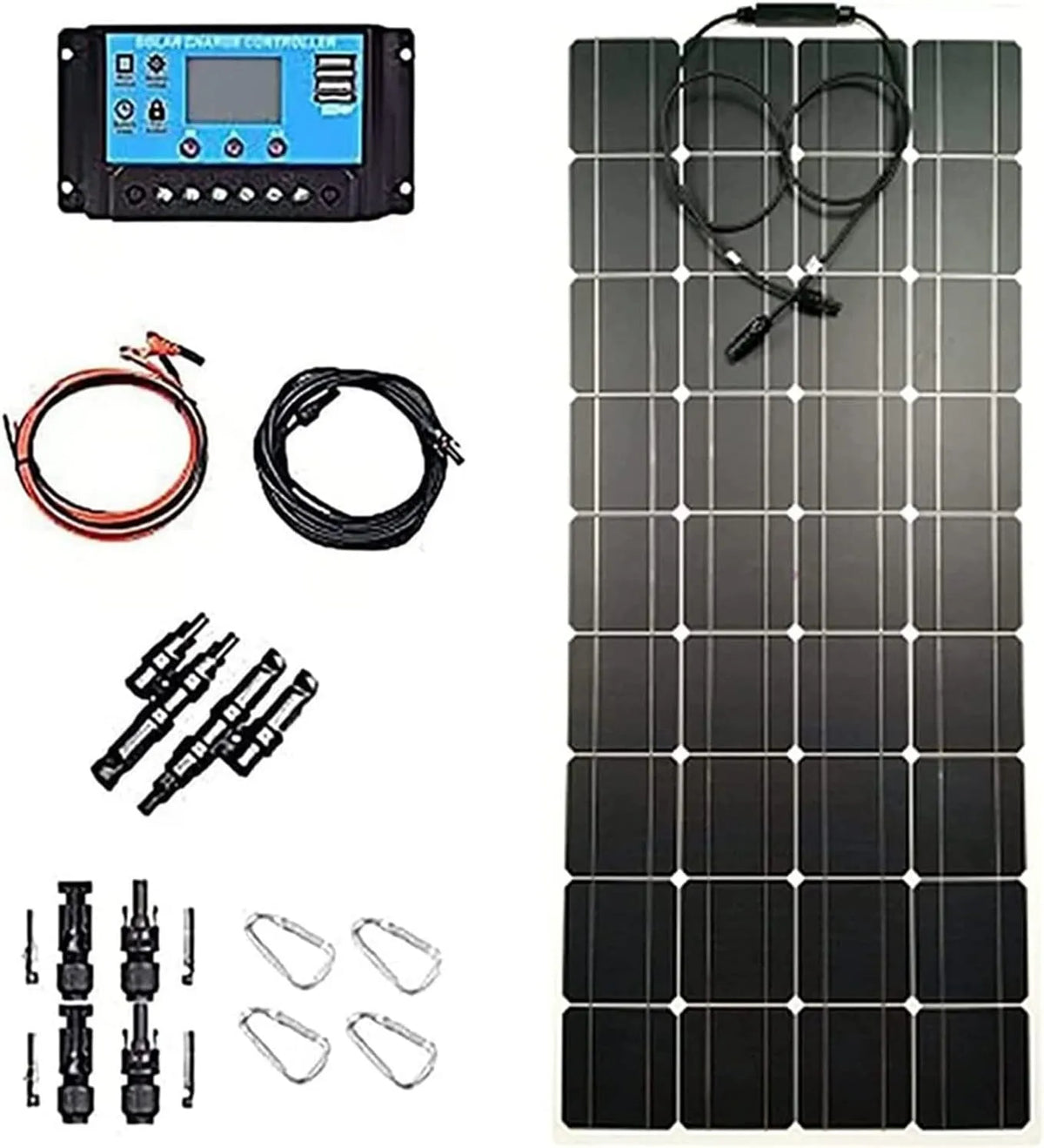 Przenośny zestaw solarny i zestaw do ładowania solarnego, zasilanie słoneczne, elastyczny, do oczka wodnego i fontanny