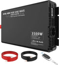 Przetwornica DC-AC i konwerter napięcia, 3500 W, z wyświetlaczem cyfrowym, 7000 W, 24 V, 230 V