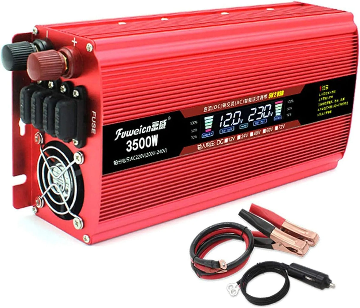 Przetwornica DC-AC i konwerter napięcia, 2400 W, 2800 W, 3500 W, 12 V