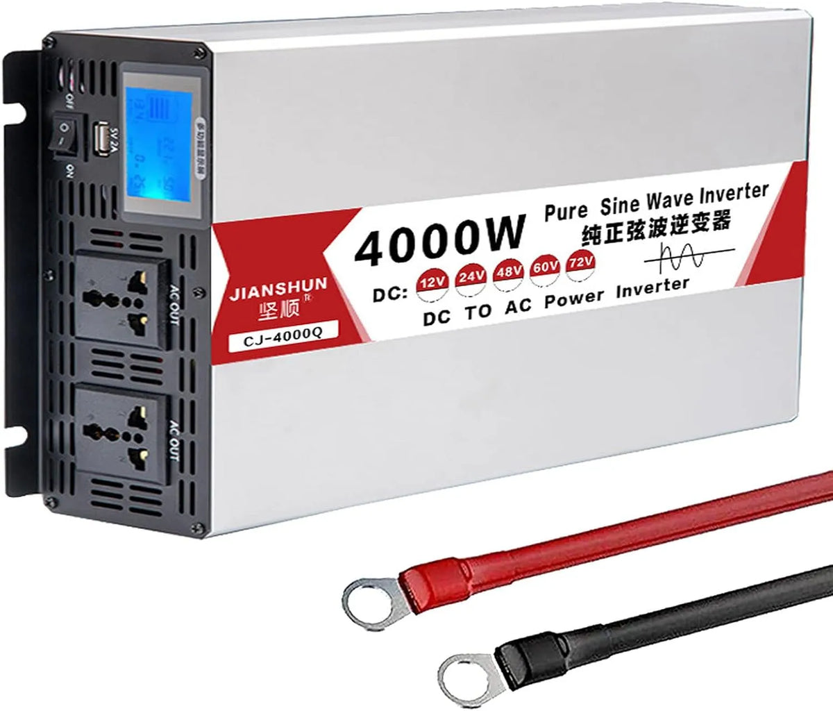 Przetwornica DC-AC i konwerter napięcia, 4000W, zasilanie słoneczne, 5000W, 6000W, 8000W, do instalacji solarnej off-grid