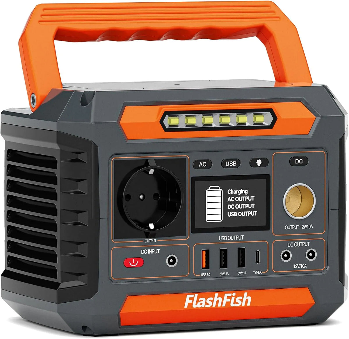 FlashFish P66A Przenośna elektrownia 144,3 Wh, akumulator do generatora energii na kemping, w podróż i do zasilania awaryjnego