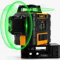 Poziomica laserowa i laser krzyżowy, IP54, samopoziomujący, technologia 3D/4D, obrotowy, regulowana konstrukcja, 30 m, 60 m, KAIWEETS 3X360 IP54