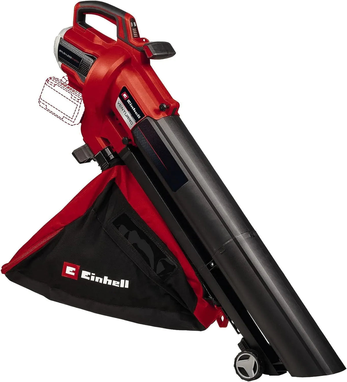 Einhell Odkurzacz do liści: VENTURRO, akumulatorowy, zasilanie akumulatorowe, do użytku profesjonalnego, 740 m, 36 V, 740 m³/h