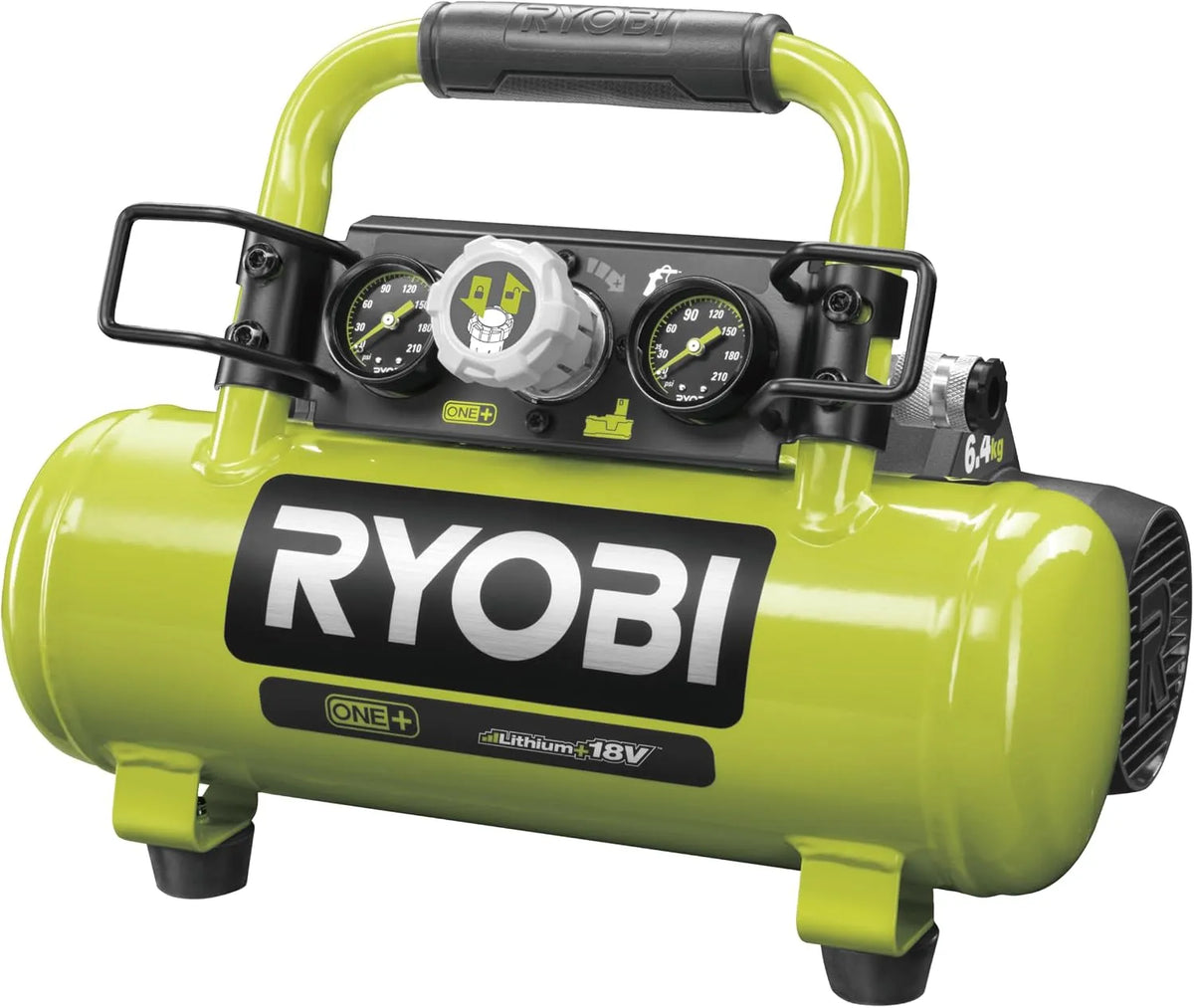 Ryobi R18AC-0 Kompresor do zasilania narzędzi pneumatycznych i prac ze sprężonym powietrzem powietrza, 18V, 4 L, 15 L