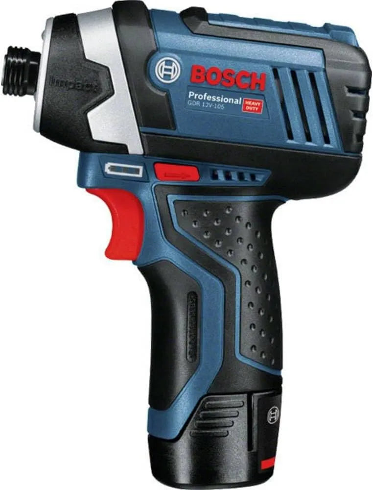 Bosch Klucz udarowy i klucz pneumatyczny – GDR, akumulatorowy, zasilanie akumulatorowe, do użytku profesjonalnego, 12V, 105 Nm