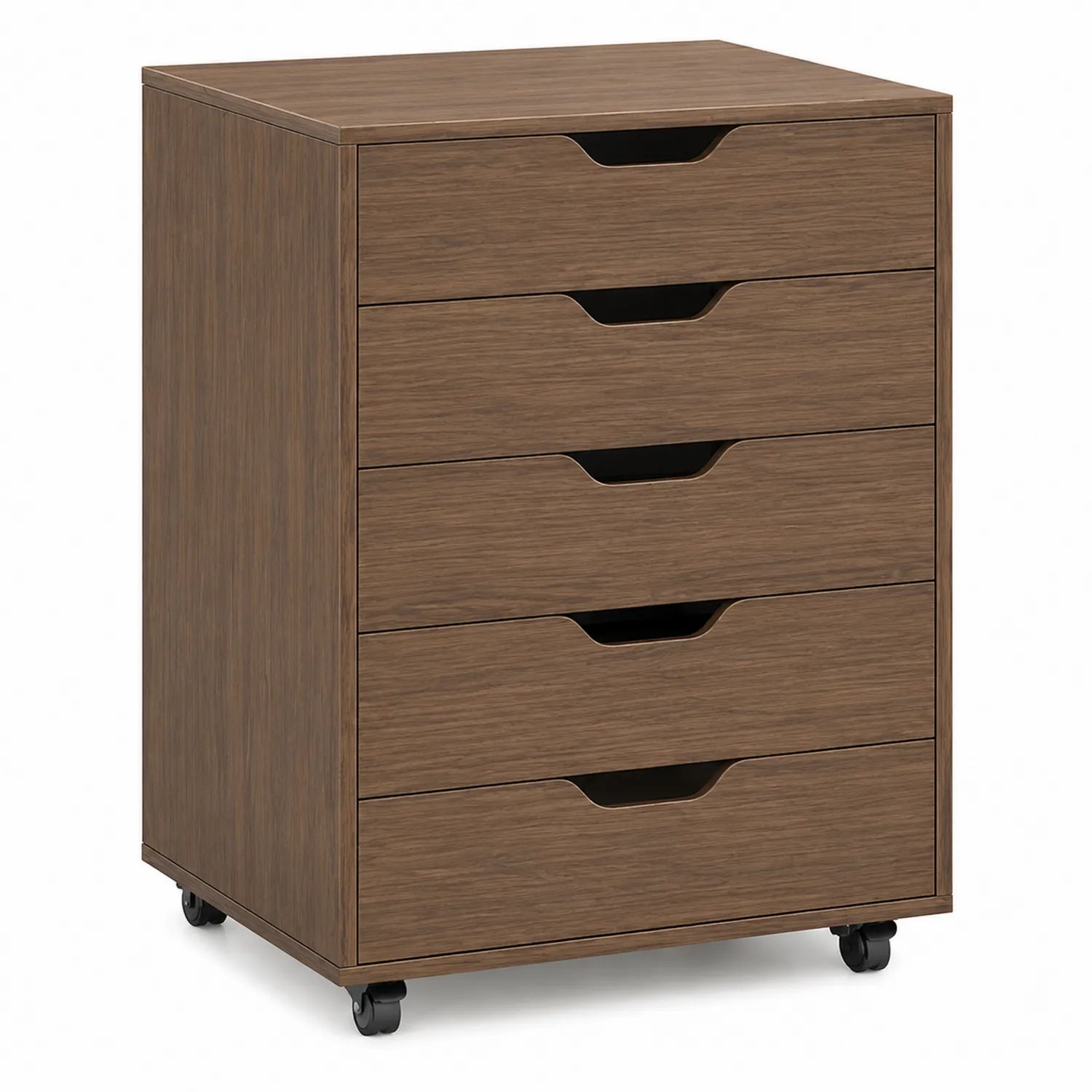 Komoda z 5 szufladami na kółkach z płyty wiórowej 60x40x100cm