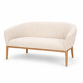 Sofa tapicerowana półokrągła beżowa