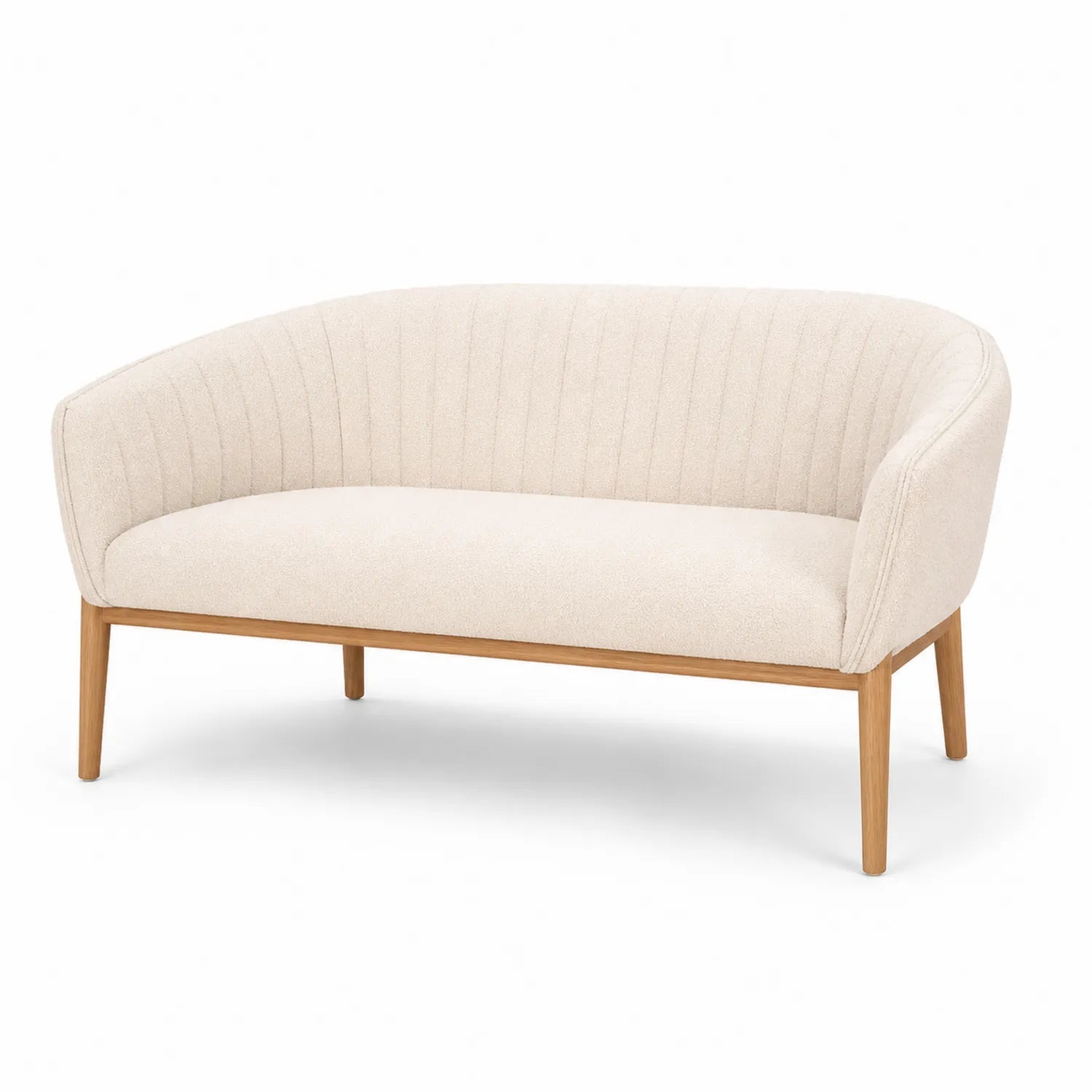 Sofa tapicerowana półokrągła beżowa